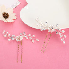 Load image into Gallery viewer, Festival Wedding Hair Accessories Bridal Hair Stick Floral Hairpin Beautiful Headdress Plait Hair Clip Vine Accessories