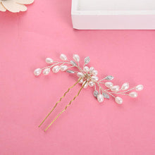 Load image into Gallery viewer, Festival Wedding Hair Accessories Bridal Hair Stick Floral Hairpin Beautiful Headdress Plait Hair Clip Vine Accessories