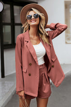 Load image into Gallery viewer, Elegant two-pieces women short suit Casual streetwear suits female blazer sets Chic 2019 office ladies women blazer suit