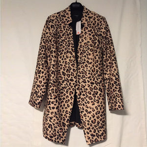 Elegant Leopard Long Sleeved Blazers Fashion Women Charming Blazer Coat Casual Long Sleeve Blazer Jacket Female Chemise D40