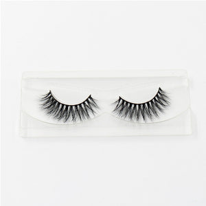 LEHUAMAO 3D Mink Eyelash Fluffy Cross Thick Natural Fake Eyelashes Lashes Dramatic Makeup Eye Lashes Handmade False Eyelash