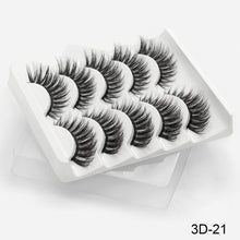 Load image into Gallery viewer, SEXYSHEEP 5Pairs 3D Mink Hair False Eyelashes Natural/Thick Long Eye Lashes Wispy Makeup Beauty Extension Tools