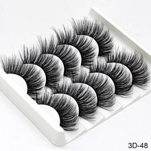 Load image into Gallery viewer, SEXYSHEEP 5Pairs 3D Mink Hair False Eyelashes Natural/Thick Long Eye Lashes Wispy Makeup Beauty Extension Tools