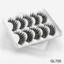 Load image into Gallery viewer, SEXYSHEEP 5Pairs 3D Mink Hair False Eyelashes Natural/Thick Long Eye Lashes Wispy Makeup Beauty Extension Tools