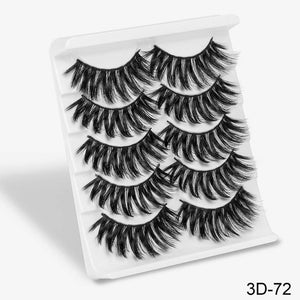 SEXYSHEEP 5Pairs 3D Mink Hair False Eyelashes Natural/Thick Long Eye Lashes Wispy Makeup Beauty Extension Tools