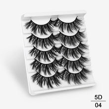 Load image into Gallery viewer, SEXYSHEEP 5Pairs 3D Mink Hair False Eyelashes Natural/Thick Long Eye Lashes Wispy Makeup Beauty Extension Tools