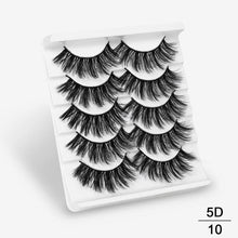 Load image into Gallery viewer, SEXYSHEEP 5Pairs 3D Mink Hair False Eyelashes Natural/Thick Long Eye Lashes Wispy Makeup Beauty Extension Tools