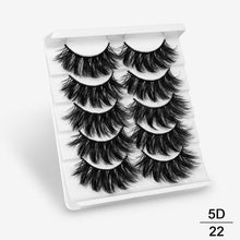 Load image into Gallery viewer, SEXYSHEEP 5Pairs 3D Mink Hair False Eyelashes Natural/Thick Long Eye Lashes Wispy Makeup Beauty Extension Tools