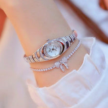 Load image into Gallery viewer, Small Dial Watch Women Charm Bracelet