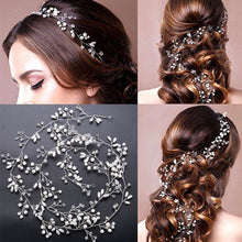 Load image into Gallery viewer, Wedding Hair Accessories Crystal Pearl Hair Belt Wedding Bridal Hair Ornaments Hair Jewelry bride Headdress Headbands