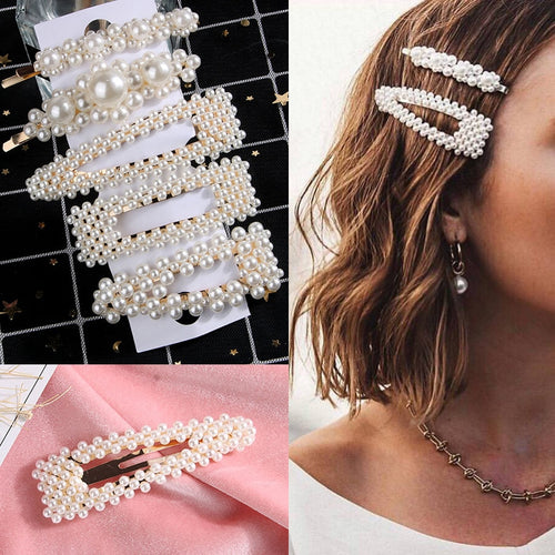 Korea Style Pearls Hair Pins Set for Women Lady Girls Hair Clip Pin Barrette Headwear Hairpins Hair Accessories Hair Ornament