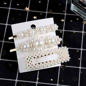 Korea Style Pearls Hair Pins Set for Women Lady Girls Hair Clip Pin Barrette Headwear Hairpins Hair Accessories Hair Ornament