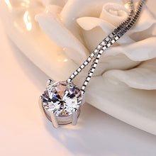 Load image into Gallery viewer, Exquisite rhinestone chain single zircon 925 pure silver necklace female fashion accessories silver jewelry